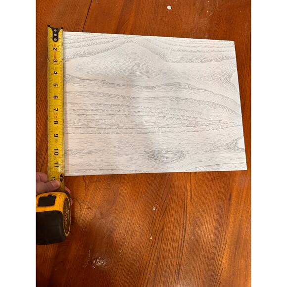 Rustic wood white set of 2 floating shelves with brackets - Picture 1 of 5